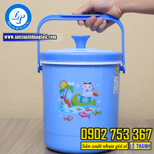 Thùng đựng đá màu xanh Thùng đựng đá màu xanh