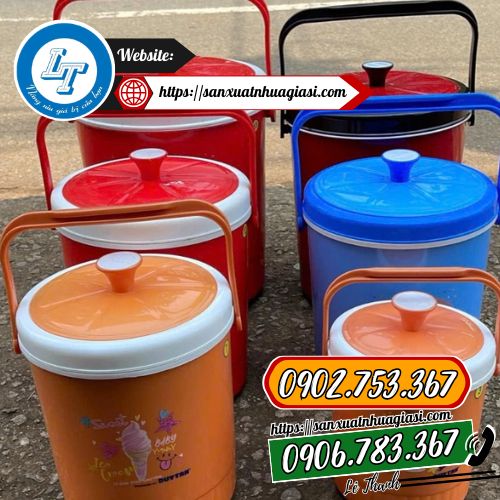 Thùng đá tròn giữ nhiệt nhiều quy cách Thùng đá tròn giữ nhiệt nhiều quy cách
