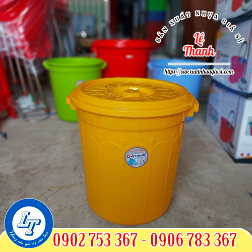 Thùng nhựa có nắp 120L Thùng nhựa có nắp 120L