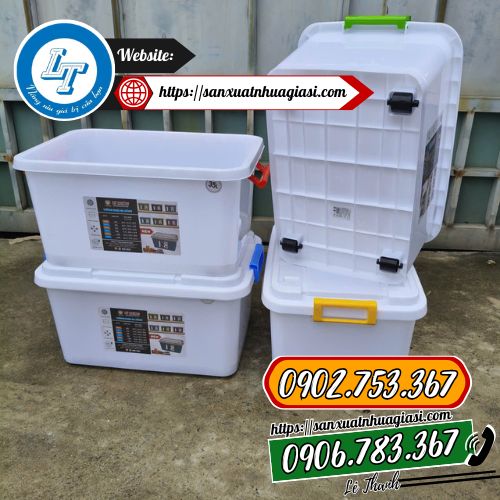 Thùng nhựa đựng đồ màu trắng Thùng nhựa đựng đồ màu trắng