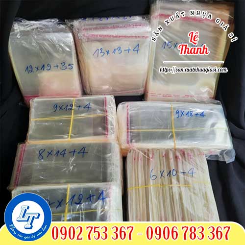 Túi bóng kính dán miệng đa dạng kích thước Túi bóng kính dán miệng đa dạng kích thước