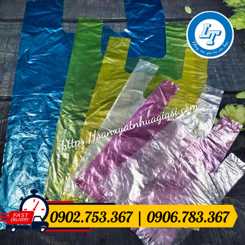 Túi bóng mỡ màu nhiều kích thước Túi bóng mỡ màu nhiều kích thước