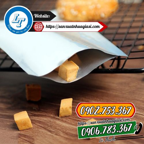 Túi ép 3 biên được dùng để đóng thực phẩm Túi ép 3 biên được dùng để đóng thực phẩm