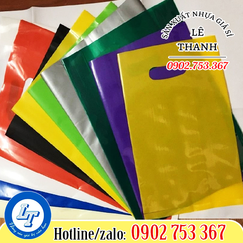 Túi hột xoài là túi bao bì bằng nhựa có đục lỗ quai cầm hình hột xoài