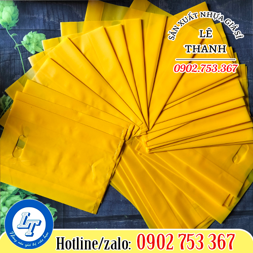 Túi hột xoài PE màu vàng Túi hột xoài PE màu vàng