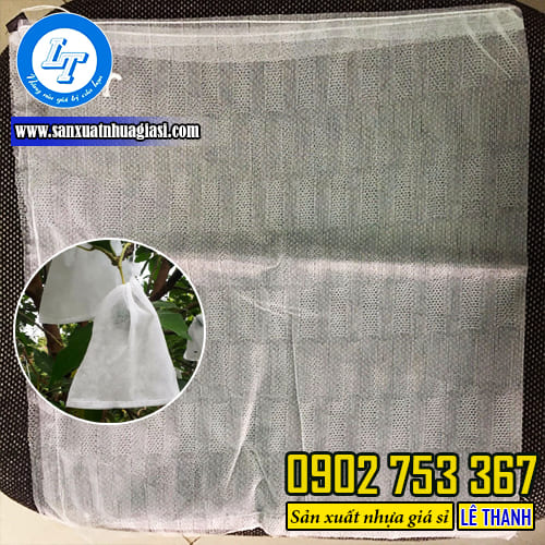 Túi lưới bọc trái cây có dây rút
