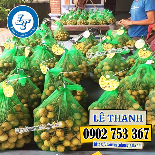 Túi lưới nhựa đựng trái cây