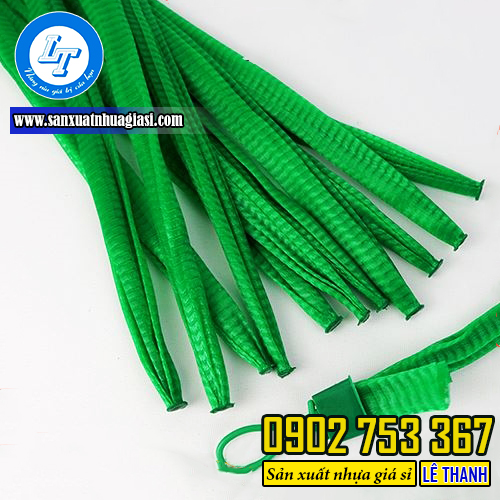 Túi lưới nhựa đa năng màu xanh