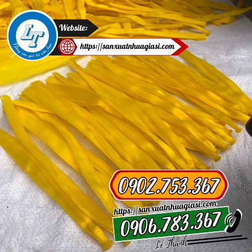 Túi lưới bọc hoa quả màu vàng Túi lưới bọc hoa quả màu vàng