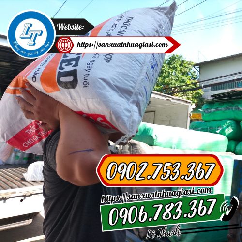 Túi nilon đục lỗ đóng bao 25kg Túi nilon đục lỗ đóng bao 25kg
