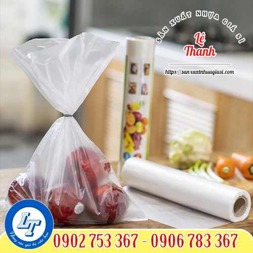 Túi nilon siêu thị dạng cuộn an toàn khi đựng thực phẩm Túi nilon siêu thị dạng cuộn an toàn khi đựng thực phẩm