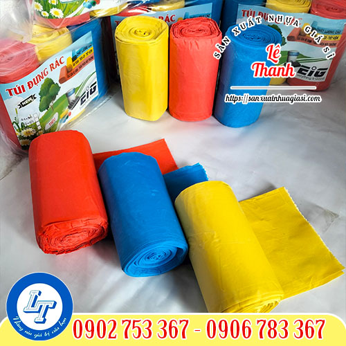 Túi rác cuộn 3 màu Túi rác cuộn 3 màu