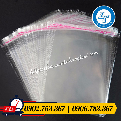 Túi opp dán miệng trong suốt Túi opp dán miệng trong suốt