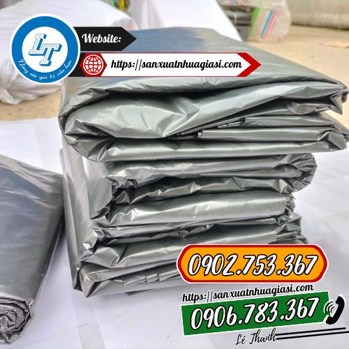 Túi rác đen công nghiệp bóng mịn Túi rác đen công nghiệp bóng mịn