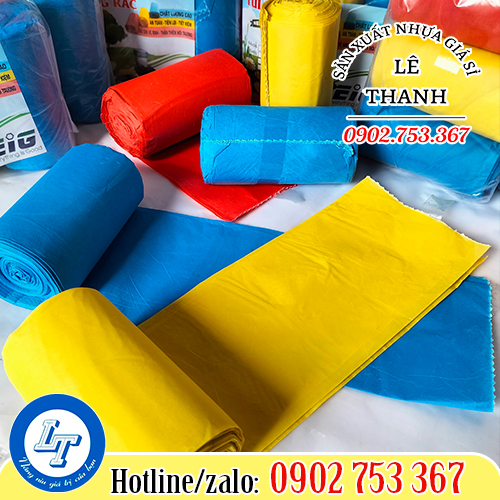 Túi rác cuộn màu sỉ rẻ Túi rác cuộn màu sỉ rẻ