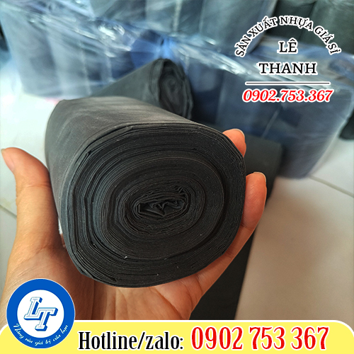 Túi rác đen dạng cuộn được sản xuất từ chất liệu nhựa LDPE, HDPE Túi rác đen dạng cuộn được sản xuất từ chất liệu nhựa LDPE, HDPE