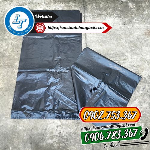 Túi rác đen công nghiệp size trung Túi rác đen công nghiệp size trung