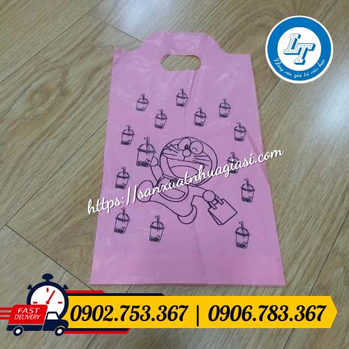 Túi trà sữa 1 ngăn in hình Túi trà sữa 1 ngăn in hình