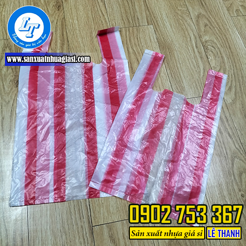 Túi xốp sọc màu Túi xốp sọc màu