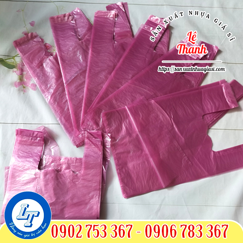 Túi xốp bóng mỡ màu hồng Túi xốp bóng mỡ màu hồng