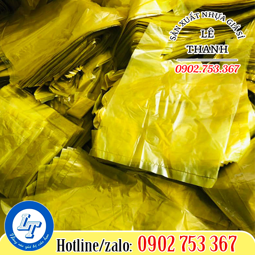Túi xốp hàng chợ màu vàng