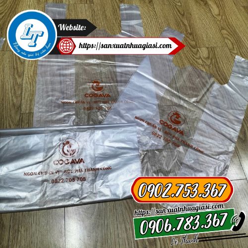 Túi xốp in logo hàng dày dặn, màu in đẹp Túi xốp in logo hàng dày dặn, màu in đẹp