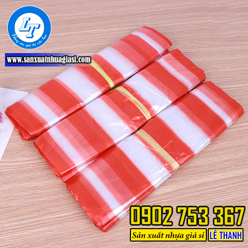 Túi xốp sọc màu chất lượng giá rẻ Túi xốp sọc màu chất lượng giá rẻ