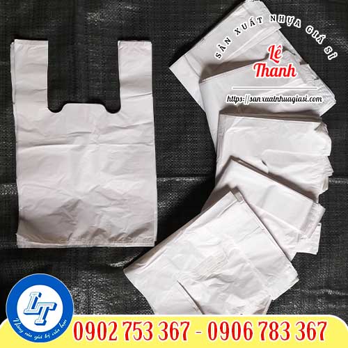 Túi xốp trắng sữa 2 quai Túi xốp trắng sữa 2 quai