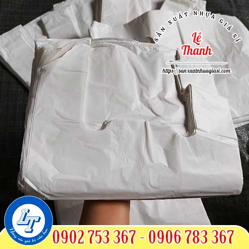 Túi xốp trắng sữa 2 quai Túi xốp trắng sữa 2 quai