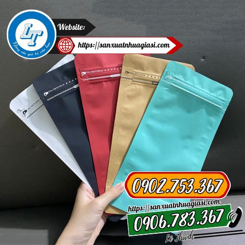 Túi zip 8 cạnh có màu sắc đa dạng Túi zip 8 cạnh có màu sắc đa dạng