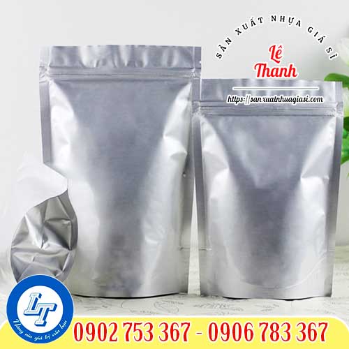 Túi zip 2 mặt bạc giá sỉ rẻ Túi zip 2 mặt bạc giá sỉ rẻ