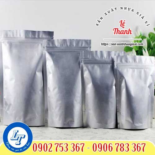 Túi zip bạc 2 mặt mang tính thẩm mỹ cao Túi zip bạc 2 mặt mang tính thẩm mỹ cao