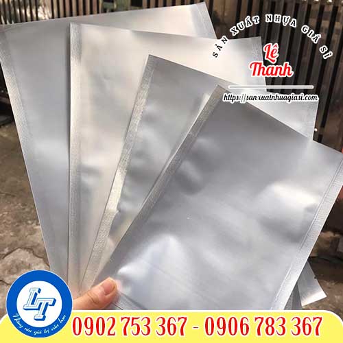 Túi zip 2 mặt bạc nhiều kích thước Túi zip 2 mặt bạc nhiều kích thước