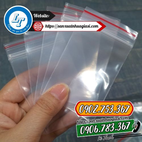 Túi zip chỉ đỏ có cấu tạo bền chắc Túi zip chỉ đỏ có cấu tạo bền chắc
