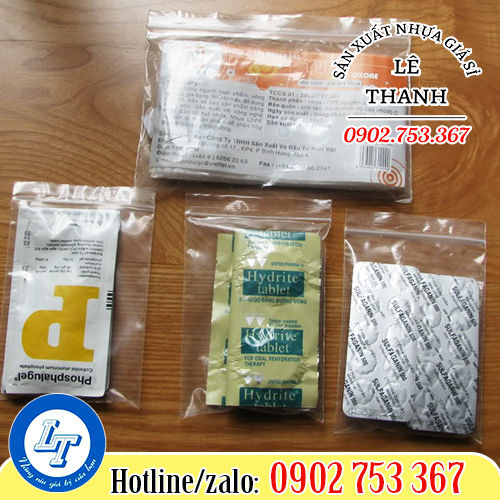 Túi zip chỉ đỏ đựng thuốc uống Túi zip chỉ đỏ đựng thuốc uống