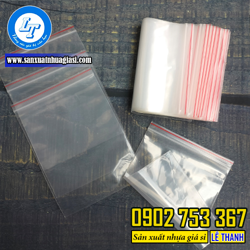 Túi zip chỉ đỏ Túi zip chỉ đỏ