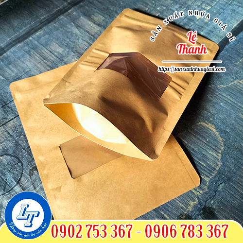 Túi zip giấy có cửa sổ Túi zip giấy có cửa sổ