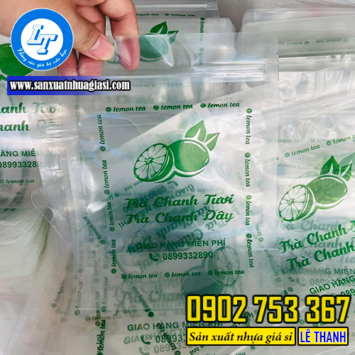 Túi zip trà chanh sỉ số lượng HCM Túi zip trà chanh sỉ số lượng HCM