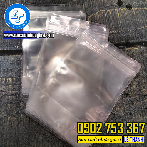 Túi zip trong suốt 3 kích thước Túi zip trong suốt 3 kích thước