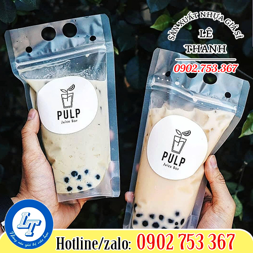 Túi zip trong có thể được dùng để đựng nước uống Túi zip trong có thể được dùng để đựng nước uống