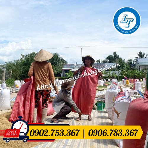 Ứng dụng bao đựng gạo trong thu hoạch lúa gạo Ứng dụng bao đựng gạo trong thu hoạch lúa gạo