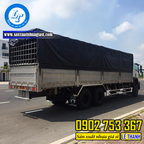 Bạt che mui xe tải giúp bảo vệ hàng hóa và màu sơn xe tải Bạt che mui xe tải giúp bảo vệ hàng hóa và màu sơn xe tải