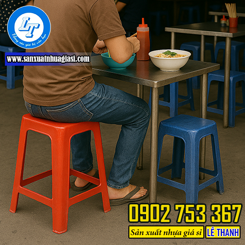 Khả năng chịu trọng lực tốt của ghế nhựa Khả năng chịu trọng lực tốt của ghế nhựa