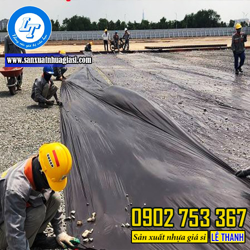 Ứng dụng của màng nilon đen lót bê tông