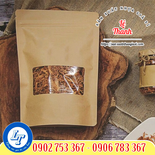 Ứng dụng đựng khô gà của túi zip giấy Ứng dụng đựng khô gà của túi zip giấy