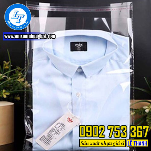 Ứng dụng đóng quần áo của túi opp dán miệng trong suốt Ứng dụng đóng quần áo của túi opp dán miệng trong suốt