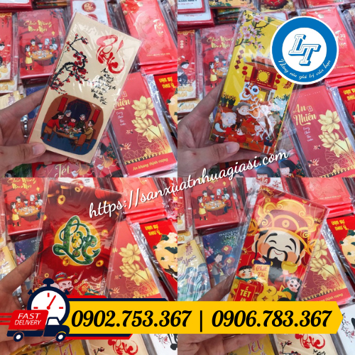 Sử dụng túi opp đựng bao lì xì Sử dụng túi opp đựng bao lì xì