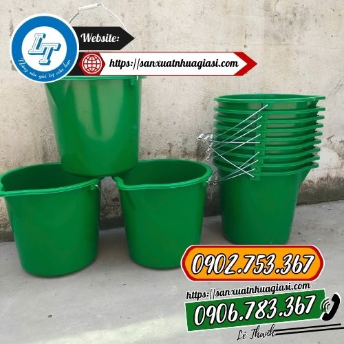 Xô nhựa pha thuốc 18l màu xanh Xô nhựa pha thuốc 18l màu xanh