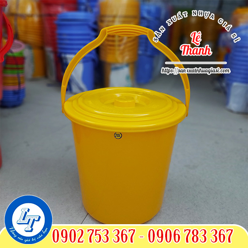Xô nhựa tròn có nắp 20L Xô nhựa tròn có nắp 20L