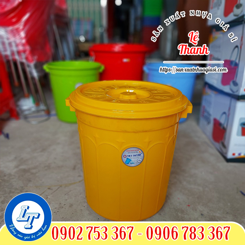 Xô nhựa tròn có nắp Xô nhựa tròn có nắp